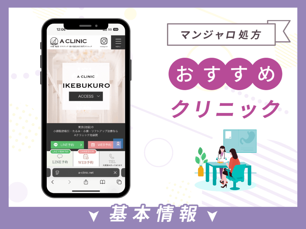 池袋でマンジャロが安いクリニック:ACLINIC